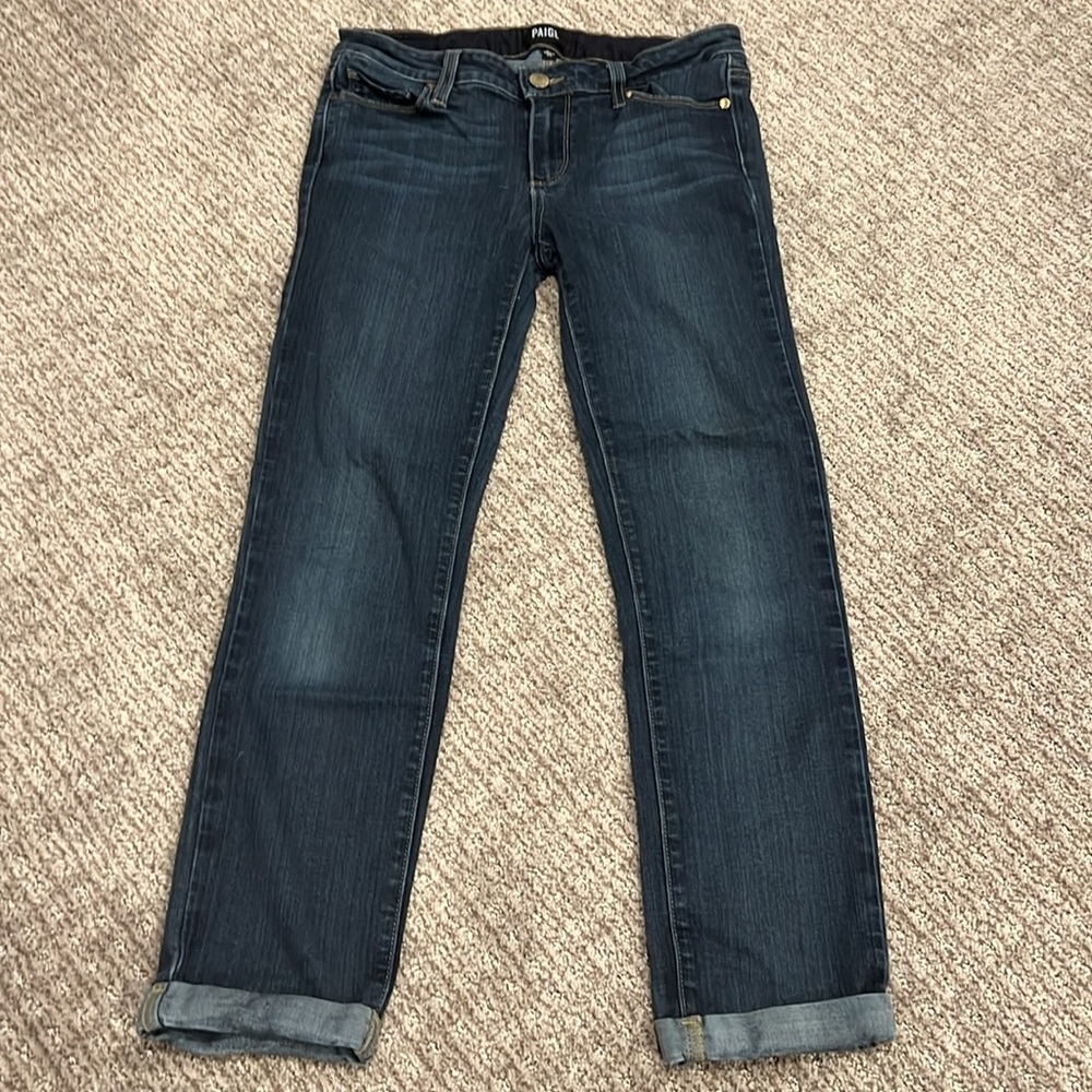 PAIGE SKYLINE CROP JEANS